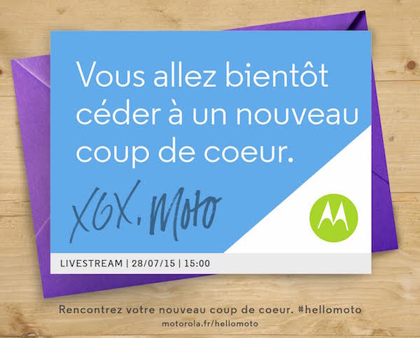 Motorola présentera au moins un Moto le 28 juillet