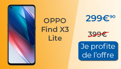 L'Oppo Find X3 Lite est 100? moins cher