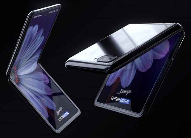 Samsung Galaxy Z Flip : le smartphone pliable se montre dans plusieurs rendus 3D