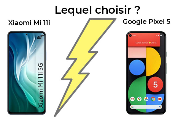 Xiaomi Mi 11i contre Google Pixel 5, lequel est le meilleur ?