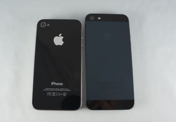 Test iPhone 5 : comparatif taille avec l'iPhone 4S