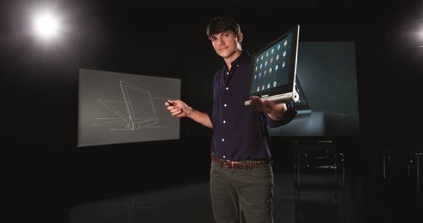 Ashton Kutcher en ingénieur produit chez Lenovo, ce n'est pas de la fiction