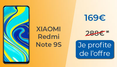 Xiaomi Redmi Note 9S à 169? chez Cdiscount