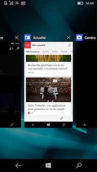 Microsoft Lumia 650 interface