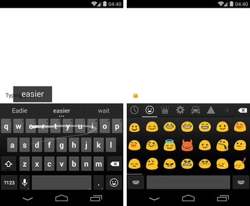 Un peu d'Android 4.4 KitKat dans la mise à jour du Clavier Google