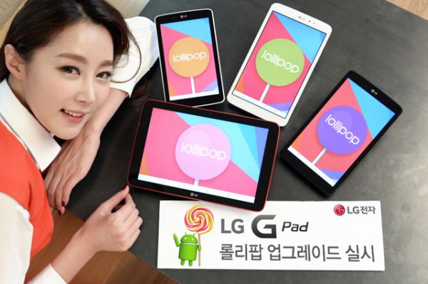 LG entame le déploiement de Lollipop pour ses G Pad