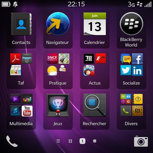 BlackBerry Q10 : interface BlackBerry 10