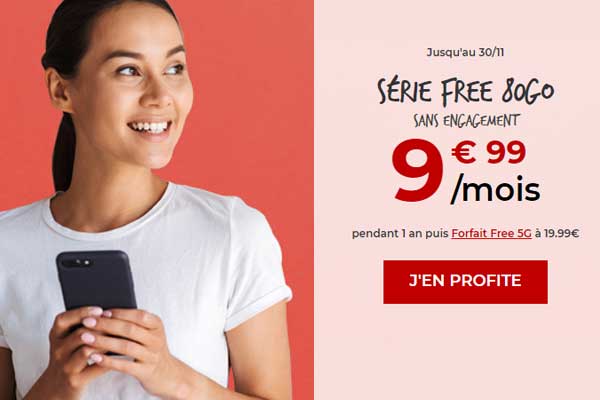 Forfait Free Mobile : Dernier jour pour profiter de série limitée 80Go à moins de 10€ !