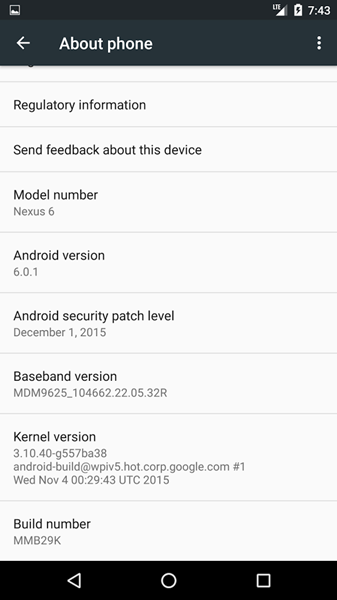 Huawei Nexus 6P : Android 6.0.1 commence à être déployé 