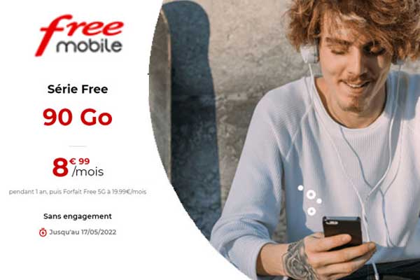 Forfait Free Mobile : dernier jour pour la série limitée 90Go à 8.99€ par mois