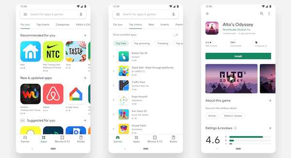 Google publie la nouvelle version du Play Store