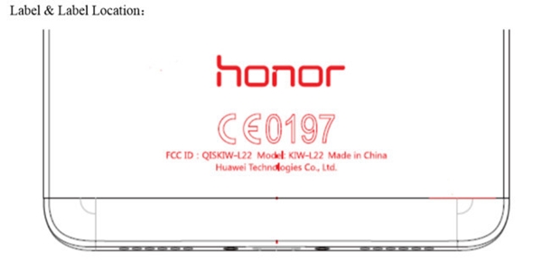 Label FCC sur Honor 5X