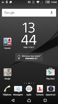 Sony Xperia Z5 Compact interface