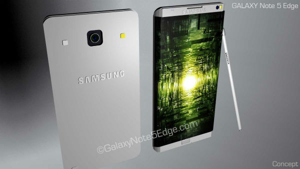 Samsung Galaxy Note 5 Edge : un concept original avec stylet et écran incurvé