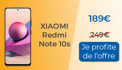 Le Xiaomi Redmi Note 10s est en promotion pour le Cyber Monday