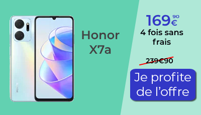 Honor X7a en réduction sur HiHonor