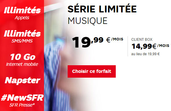 SFR lance 2 séries limitées : Musique et Gigas illimités