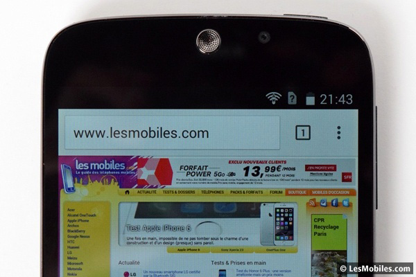 Acer Liquid Jade Z : écran