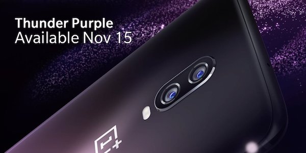 OnePlus 6T : la version Thunder Purple disponible cette semaine