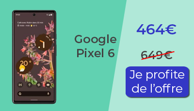 Google Pixel 6 promotion soldes