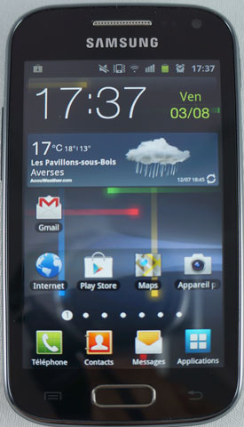 Samsung Galaxy Ace 2 : face avant