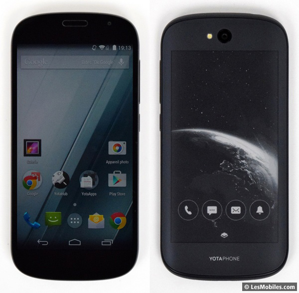 YotaPhone 2 : avant / arrière