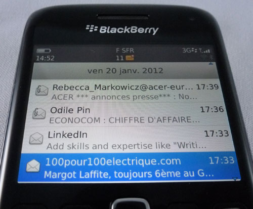 test blackberry bold 9790système d'exploitation mobile BlackBerry OS 7