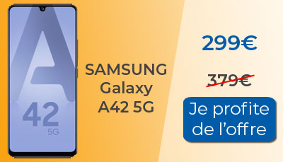 Baisse de prix pour le Samsung Galaxy A42 chez Fnac