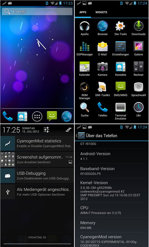 Android 4.1 Jelly Bean débarque sur le Samsung Galaxy S2, grâce à CyanogenMod 10