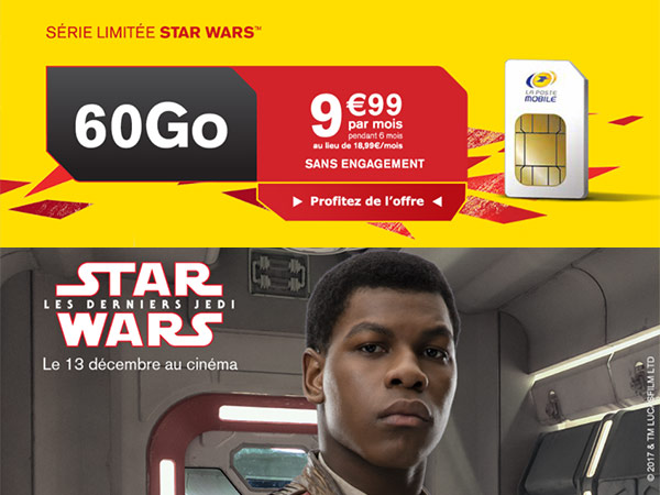 La Poste Mobile : un forfait Star Wars de 60 Go à 9,99 euros