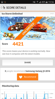 Samsung Galaxy J5 : 3Dmark