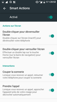 Wiko Ufeel : Smart Action