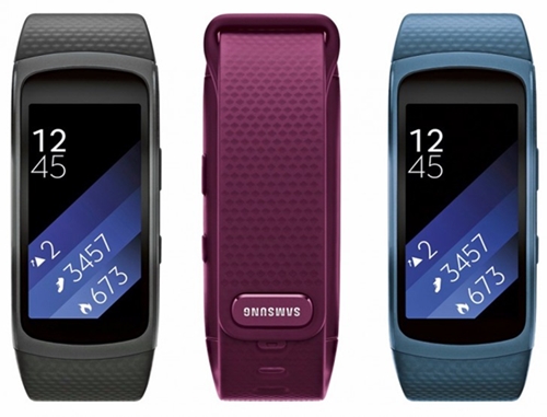 Le Samsung Gear Fit 2 se montre en trois coloris