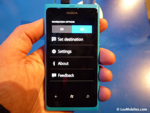 Nokia Drive sur Windows Phone