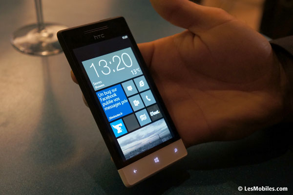 prise en main HTC Windows Phone 8S