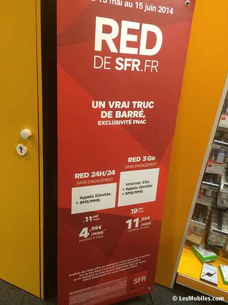 SFR RED propose 2 forfaits à prix cassés en exclusivité avec FNAC