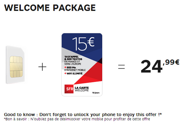 SFR enrichit son offre « SFR La Carte Welcome »