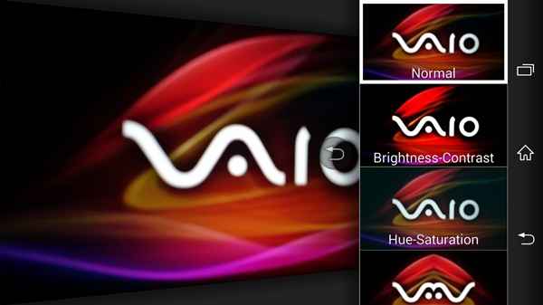 Sony Sirius : Effet de photo