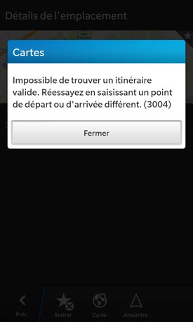 BlackBerry Z10 : Navigation GPS