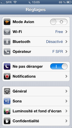  Test iPhone 5 : système d'exploitation + interface utilisateur