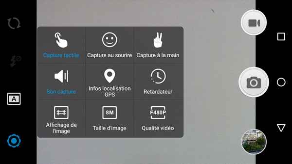 Wiko Rainbow Up : Appareil photo