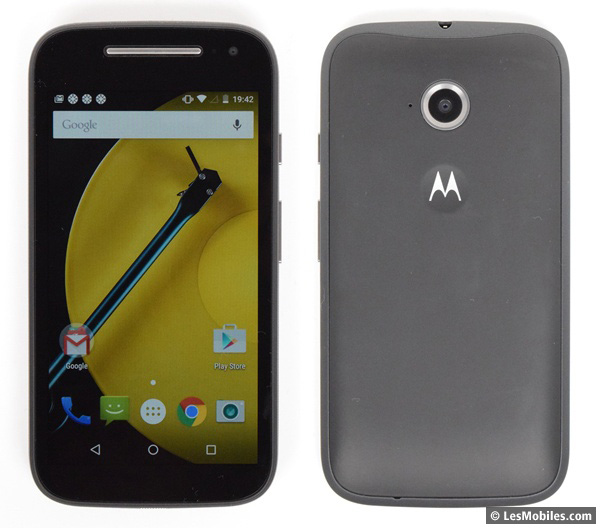 Motorola Moto E 4G : avant / arrière
