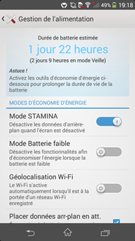 Sony Xperia M2 : STAMINA