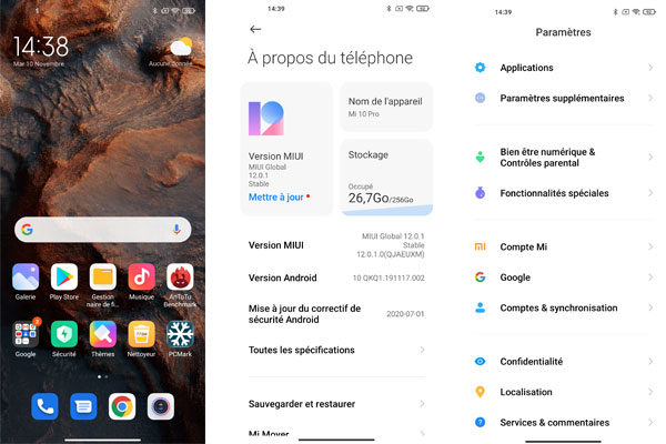 Test écran Xiaomi Mi 10 Pro