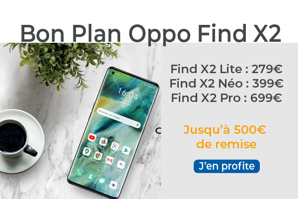Baisse de prix exceptionnelle sur les 3 smartphones de la série Oppo Find X2