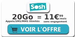 Forfait Sosh 20 Go