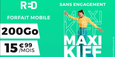 Maxi forfait RED 200 Go à 15,99 ?