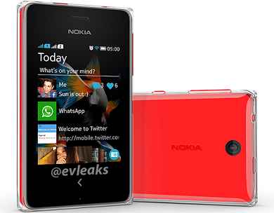 Nokia Asha 500 : première apparition