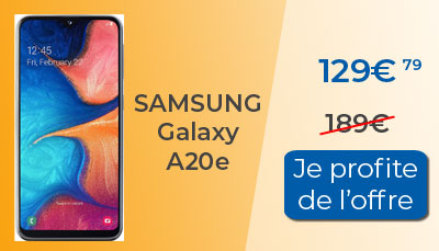 Le Samsung Galaxy A20e au meilleur prix chez Amazon