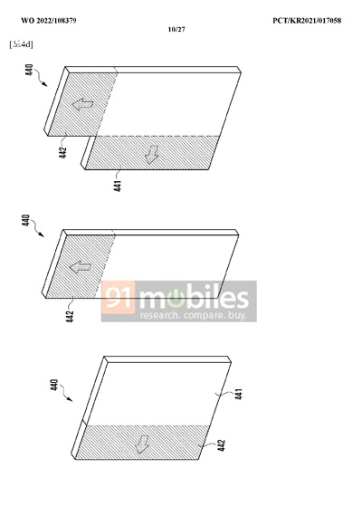 brevet Samsung ecran etirable